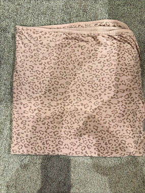 Kyte baby blush pink small leopard baby blanket 1.0 TOG GUC